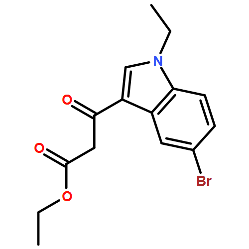 1H-Indole-3-propanoic acid, 5-bromo-1-ethyl-β-oxo-, ethyl ester