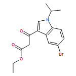 1H-Indole-3-propanoic acid, 5-bromo-1-(1-methylethyl)-β-oxo-, ethyl ester