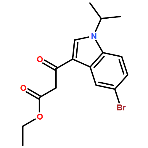 1H-Indole-3-propanoic acid, 5-bromo-1-(1-methylethyl)-β-oxo-, ethyl ester