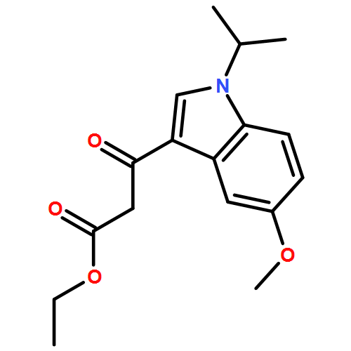 1H-Indole-3-propanoic acid, 5-methoxy-1-(1-methylethyl)-β-oxo-, ethyl ester
