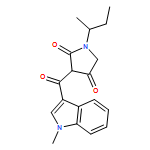 2,4-Pyrrolidinedione, 3-[(1-methyl-1H-indol-3-yl)carbonyl]-1-(1-methylpropyl)-