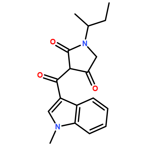 2,4-Pyrrolidinedione, 3-[(1-methyl-1H-indol-3-yl)carbonyl]-1-(1-methylpropyl)-