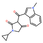 2,4-Pyrrolidinedione, 1-cyclopropyl-3-[(1-methyl-1H-indol-3-yl)carbonyl]-