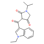2,4-Pyrrolidinedione, 3-[(1-ethyl-1H-indol-3-yl)carbonyl]-1-(1-methylethyl)-