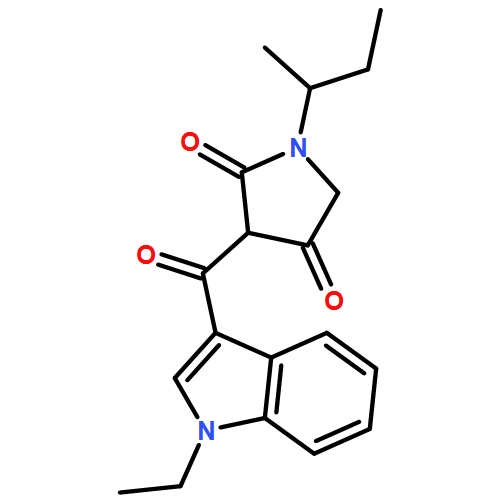 2,4-Pyrrolidinedione, 3-[(1-ethyl-1H-indol-3-yl)carbonyl]-1-(1-methylpropyl)-