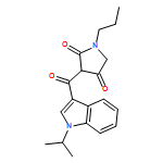 2,4-Pyrrolidinedione, 3-[[1-(1-methylethyl)-1H-indol-3-yl]carbonyl]-1-propyl-