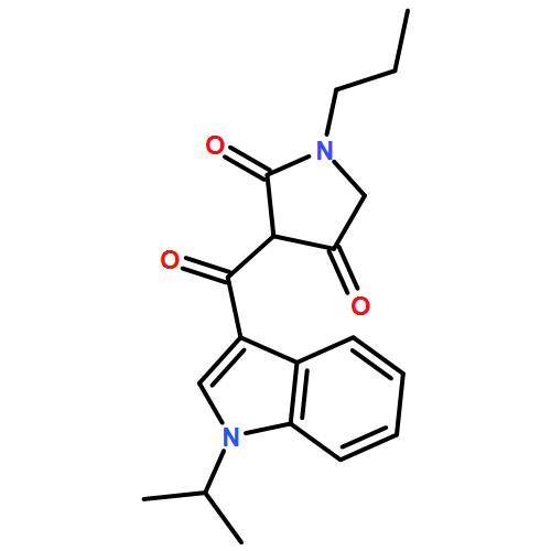 2,4-Pyrrolidinedione, 3-[[1-(1-methylethyl)-1H-indol-3-yl]carbonyl]-1-propyl-