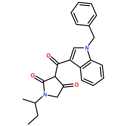 2,4-Pyrrolidinedione, 1-(1-methylpropyl)-3-[[1-(phenylmethyl)-1H-indol-3-yl]carbonyl]-
