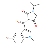 2,4-Pyrrolidinedione, 3-[(5-bromo-1-methyl-1H-indol-3-yl)carbonyl]-1-(1-methylethyl)-