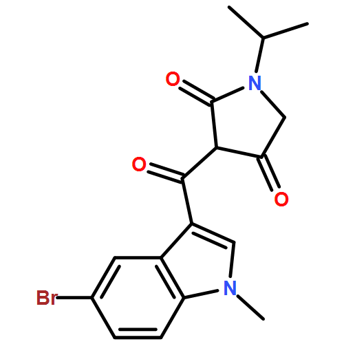 2,4-Pyrrolidinedione, 3-[(5-bromo-1-methyl-1H-indol-3-yl)carbonyl]-1-(1-methylethyl)-
