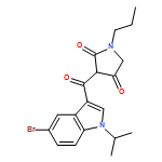 2,4-Pyrrolidinedione, 3-[[5-bromo-1-(1-methylethyl)-1H-indol-3-yl]carbonyl]-1-propyl-