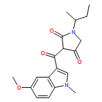 2,4-Pyrrolidinedione, 3-[(5-methoxy-1-methyl-1H-indol-3-yl)carbonyl]-1-(1-methylpropyl)-