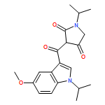 2,4-Pyrrolidinedione, 3-[[5-methoxy-1-(1-methylethyl)-1H-indol-3-yl]carbonyl]-1-(1-methylethyl)-