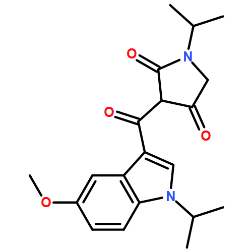 2,4-Pyrrolidinedione, 3-[[5-methoxy-1-(1-methylethyl)-1H-indol-3-yl]carbonyl]-1-(1-methylethyl)-