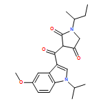 2,4-Pyrrolidinedione, 3-[[5-methoxy-1-(1-methylethyl)-1H-indol-3-yl]carbonyl]-1-(1-methylpropyl)-
