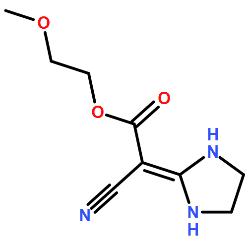 Acetic acid, 2-cyano-2-(2-imidazolidinylidene)-, 2-methoxyethyl ester