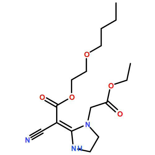 1-Imidazolidineacetic acid, 2-[2-(2-butoxyethoxy)-1-cyano-2-oxoethylidene]-, ethyl ester