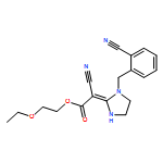 Acetic acid, 2-cyano-2-[1-[(2-cyanophenyl)methyl]-2-imidazolidinylidene]-, 2-ethoxyethyl ester