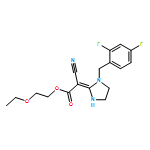 Acetic acid, 2-cyano-2-[1-[(2,4-difluorophenyl)methyl]-2-imidazolidinylidene]-, 2-ethoxyethyl ester