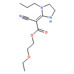Acetic acid, 2-cyano-2-(1-propyl-2-imidazolidinylidene)-, 2-ethoxyethyl ester
