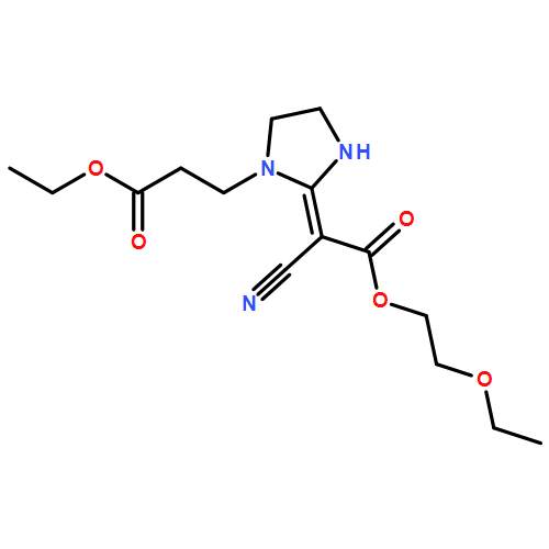1-Imidazolidinepropanoic acid, 2-[1-cyano-2-(2-ethoxyethoxy)-2-oxoethylidene]-, ethyl ester