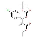 Benzenepropanoic acid, 4-chloro-β-[[(1,1-dimethylethoxy)carbonyl]oxy]-α-methylene-, ethyl ester