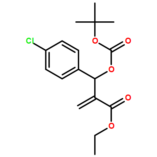 Benzenepropanoic acid, 4-chloro-β-[[(1,1-dimethylethoxy)carbonyl]oxy]-α-methylene-, ethyl ester