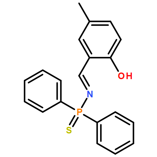 Phosphinothioic amide, N-[(2-hydroxy-5-methylphenyl)methylene]-P,P-diphenyl-