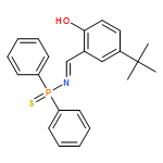 Phosphinothioic amide, N-[[5-(1,1-dimethylethyl)-2-hydroxyphenyl]methylene]-P,P-diphenyl-