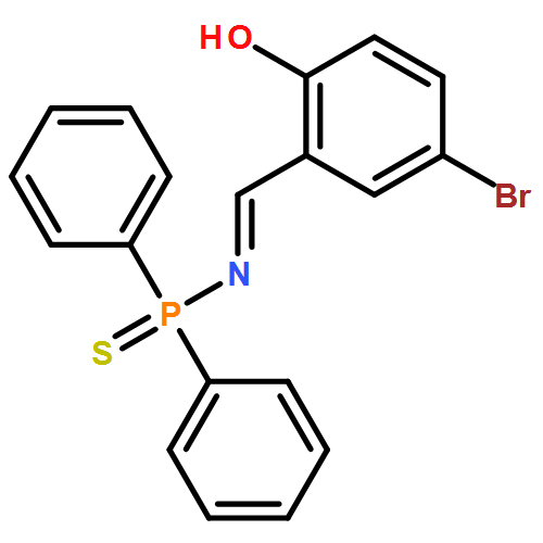Phosphinothioic amide, N-[(5-bromo-2-hydroxyphenyl)methylene]-P,P-diphenyl-