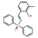 Phosphinothioic amide, N-[(2-hydroxy-3-methylphenyl)methylene]-P,P-diphenyl-