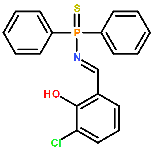 Phosphinothioic amide, N-[(3-chloro-2-hydroxyphenyl)methylene]-P,P-diphenyl-