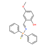 Phosphinothioic amide, N-[(2-hydroxy-5-methoxyphenyl)methylene]-P,P-diphenyl-