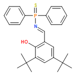 Phosphinothioic amide, N-[[3,5-bis(1,1-dimethylethyl)-2-hydroxyphenyl]methylene]-P,P-diphenyl-