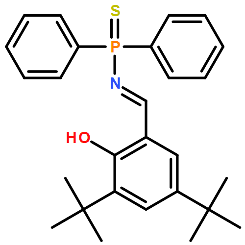 Phosphinothioic amide, N-[[3,5-bis(1,1-dimethylethyl)-2-hydroxyphenyl]methylene]-P,P-diphenyl-