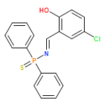 Phosphinothioic amide, N-[(5-chloro-2-hydroxyphenyl)methylene]-P,P-diphenyl-