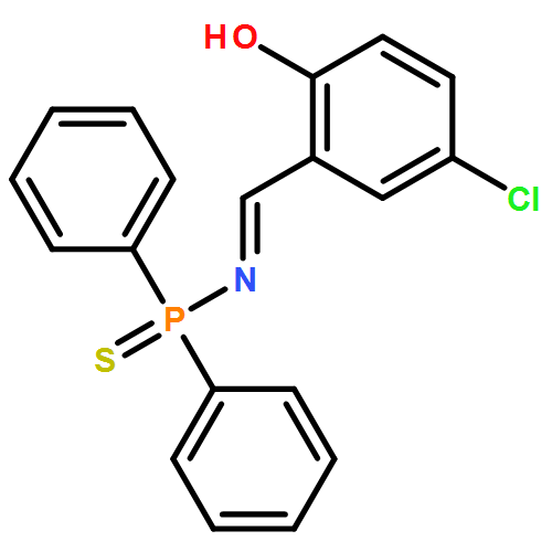 Phosphinothioic amide, N-[(5-chloro-2-hydroxyphenyl)methylene]-P,P-diphenyl-