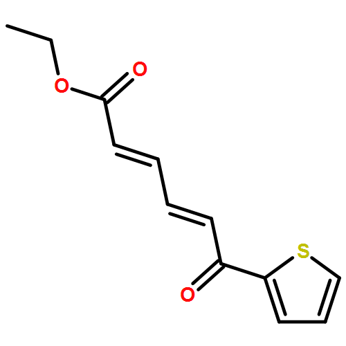 2,4-Hexadienoic acid, 6-oxo-6-(2-thienyl)-, ethyl ester, (2E,4E)-