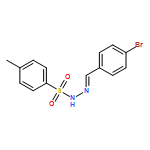 Benzenesulfonic acid, 4-methyl-, (2E)-2-[(4-bromophenyl)methylene]hydrazide