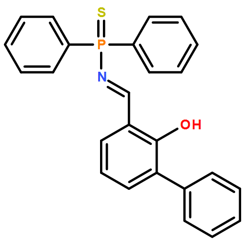 Phosphinothioic amide, N-[(2-hydroxy[1,1'-biphenyl]-3-yl)methylene]-P,P-diphenyl-
