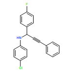 Benzenemethanamine, N-(4-chlorophenyl)-4-fluoro-α-(2-phenylethynyl)-