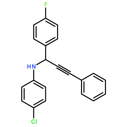 Benzenemethanamine, N-(4-chlorophenyl)-4-fluoro-α-(2-phenylethynyl)-