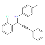 Benzenemethanamine, 2-chloro-N-(4-methylphenyl)-α-(2-phenylethynyl)-