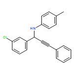 Benzenemethanamine, 3-chloro-N-(4-methylphenyl)-α-(2-phenylethynyl)-