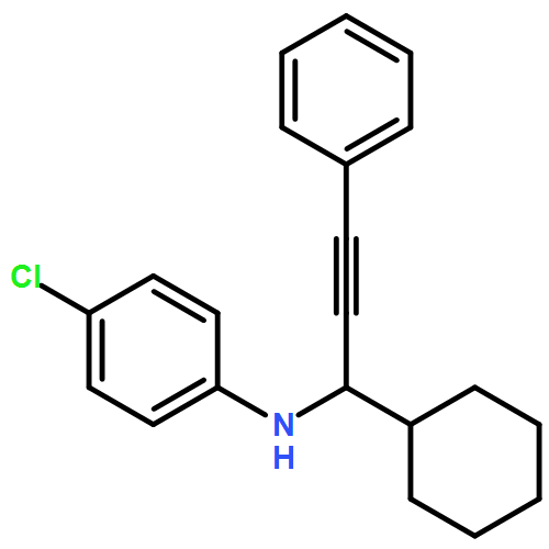 Benzenamine, 4-chloro-N-(1-cyclohexyl-3-phenyl-2-propyn-1-yl)-