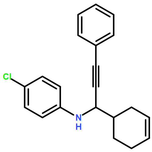 Benzenamine, 4-chloro-N-[1-(3-cyclohexen-1-yl)-3-phenyl-2-propyn-1-yl]-