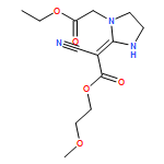 1-Imidazolidineacetic acid, 2-[1-cyano-2-(2-methoxyethoxy)-2-oxoethylidene]-, ethyl ester