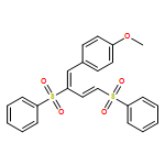 Benzene, 1-[2,4-bis(phenylsulfonyl)-1,3-butadien-1-yl]-4-methoxy-