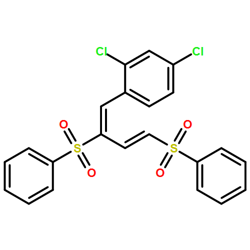 Benzene, 1-[2,4-bis(phenylsulfonyl)-1,3-butadien-1-yl]-2,4-dichloro-