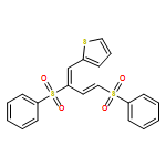 Thiophene, 2-[2,4-bis(phenylsulfonyl)-1,3-butadien-1-yl]-